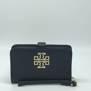 Tory Burch Black Britten Smartphone Wristlet